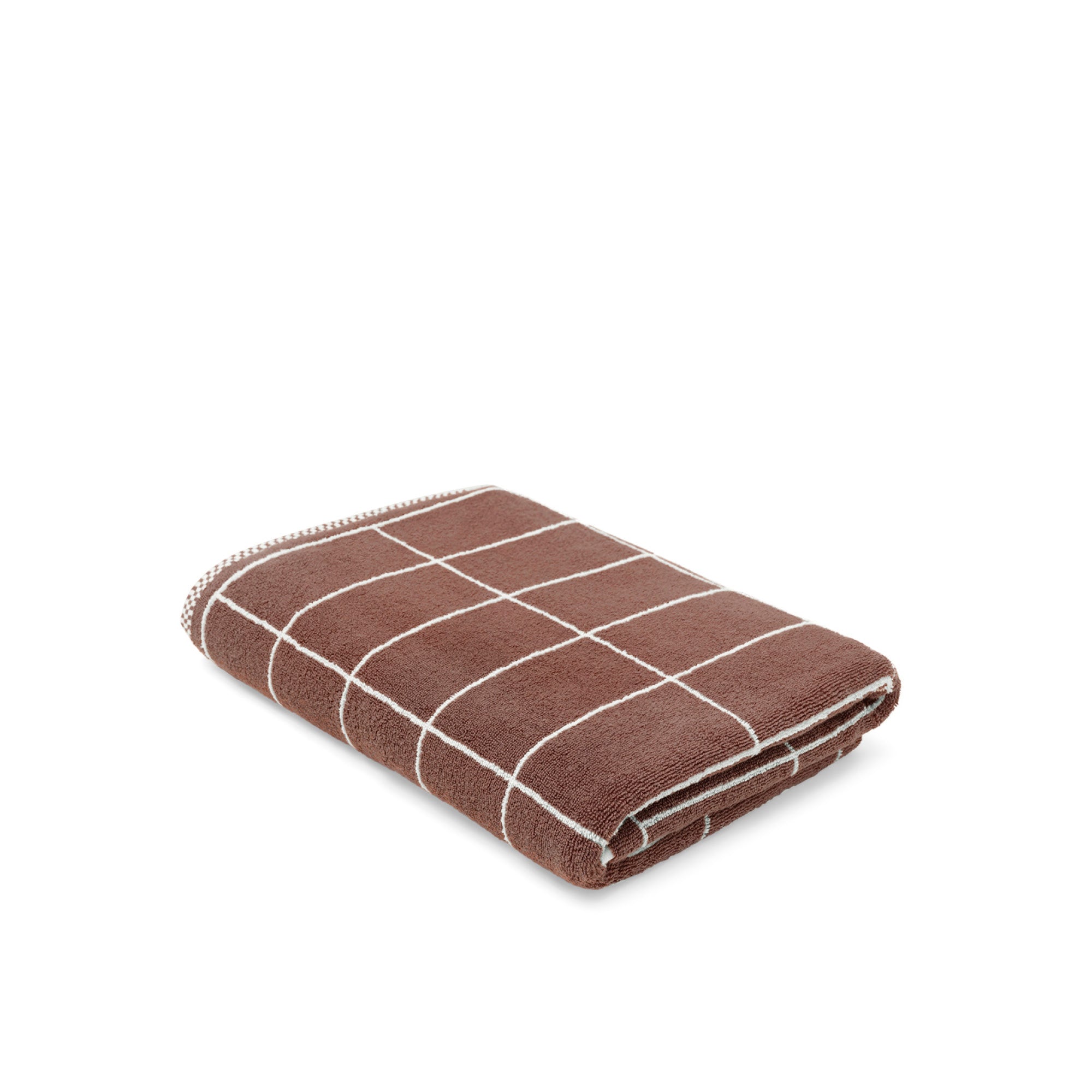 LOOP HOME bath sheet - coffee/ivory - tile — view 2