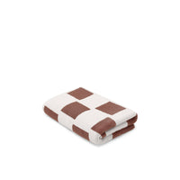 LOOP HOME bath sheet - coffee/ivory - brick