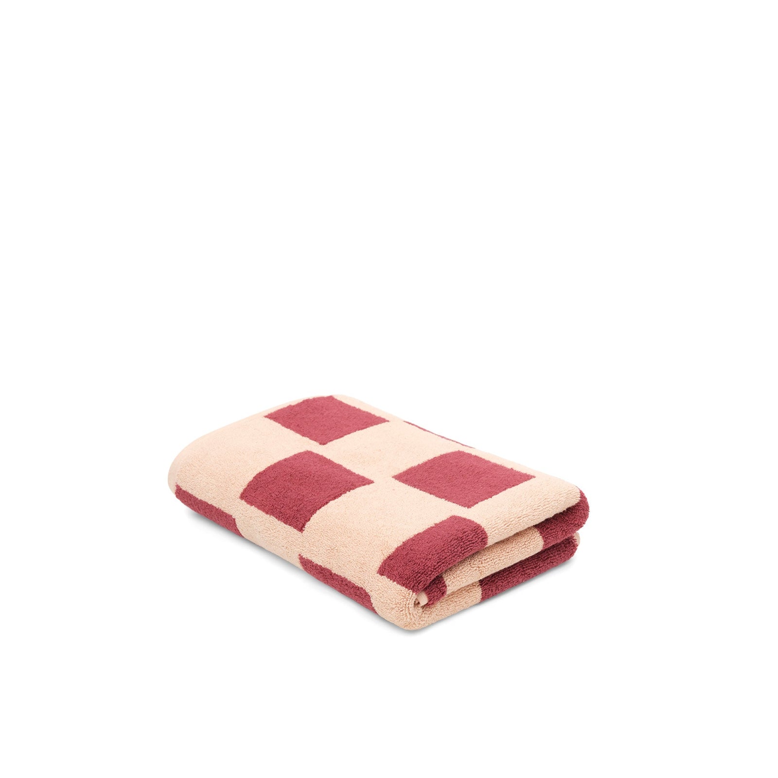 LOOP HOME bath towel - ruby/almond blush - brick