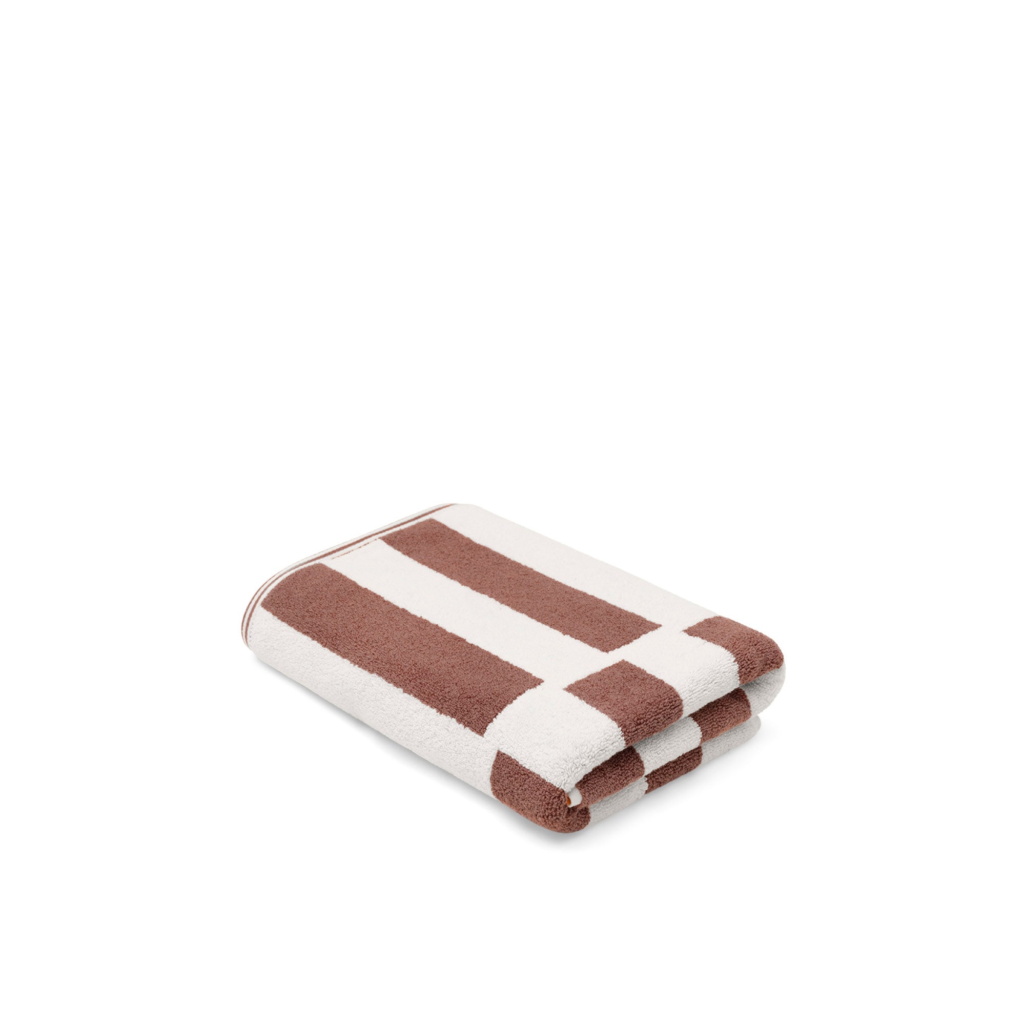 Bath Towel - Coffee/Ivory - Stack