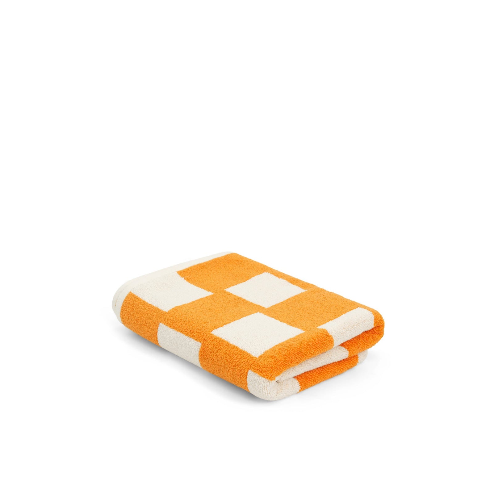 LOOP HOME bath towel - saffron/ivory - brick