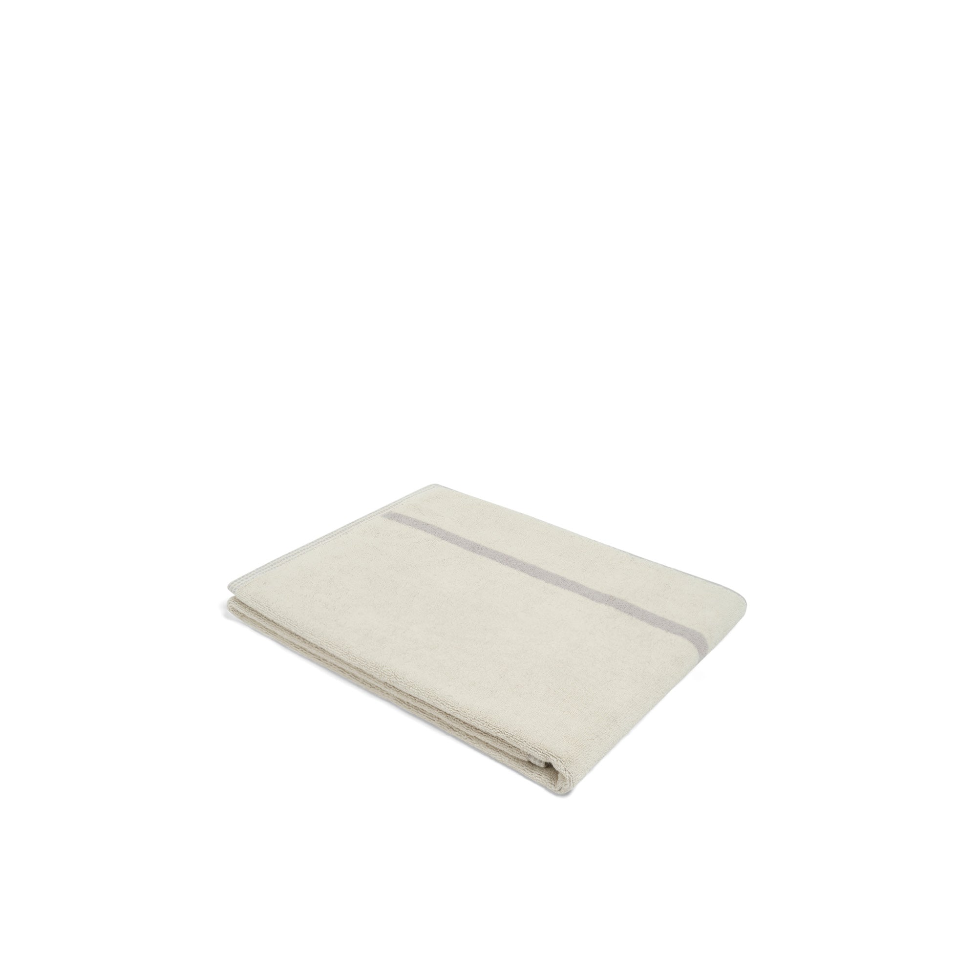 Bath Towel - Butter/Stone - Dual Stripe