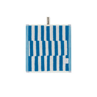 LOOP HOME face towel - cobalt/ivory - shift — view 2