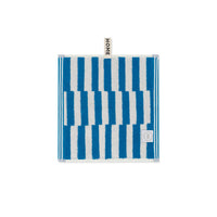 LOOP HOME face towel - cobalt/ivory - shift — view 2