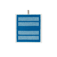 LOOP HOME face towel - cobalt/ivory - dual dash