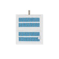 LOOP HOME face towel - cobalt/ivory - dual dash — view 2