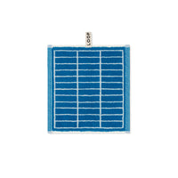 LOOP HOME face towel - cobalt/ivory - tile