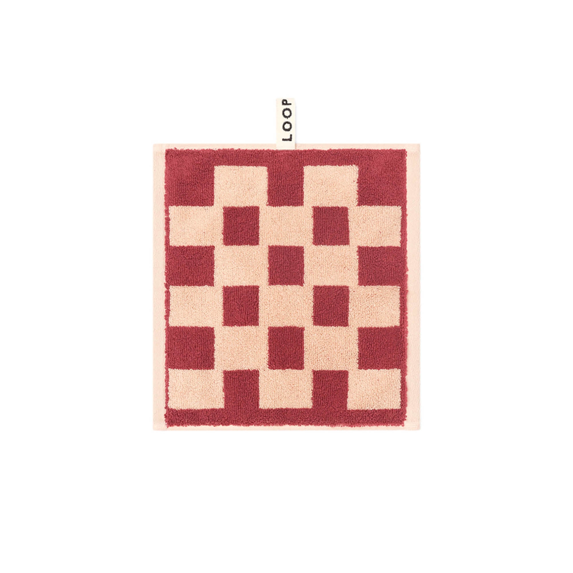 Face Towel - Ruby/Almond - Brick