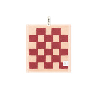 LOOP HOME face towel - ruby/almond - brick — view 2