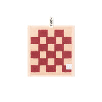 LOOP HOME face towel - ruby/almond blush - brick — view 2