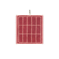LOOP HOME face towel - ruby/almond - tile