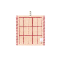 LOOP HOME face towel - ruby/almond blush - tile — view 2