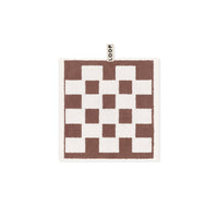 LOOP HOME face towel - coffee/ivory - brick