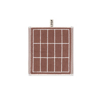 LOOP HOME face towel - coffee/ivory - tile