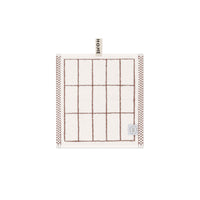 LOOP HOME face towel - coffee/ivory - tile — view 2