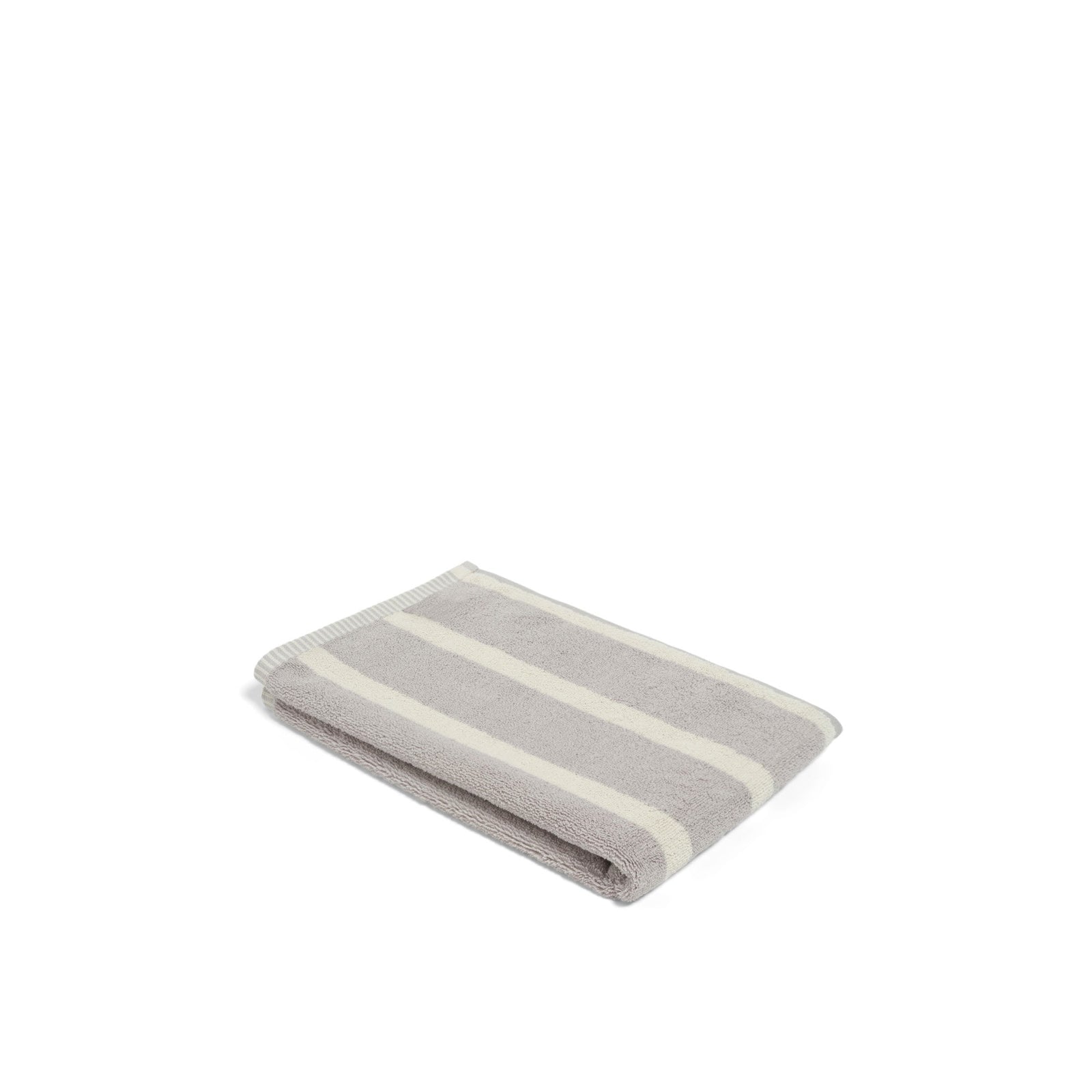 LOOP HOME hand towel - butter/stone - bold stripe — view 4