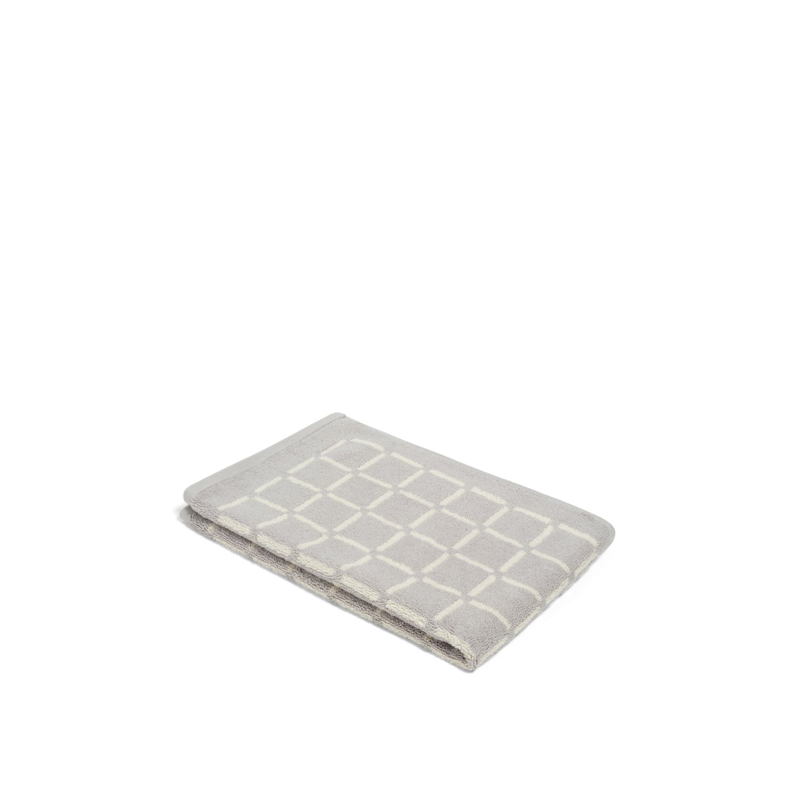 LOOP HOME hand towel - butter/stone - grid — view 4