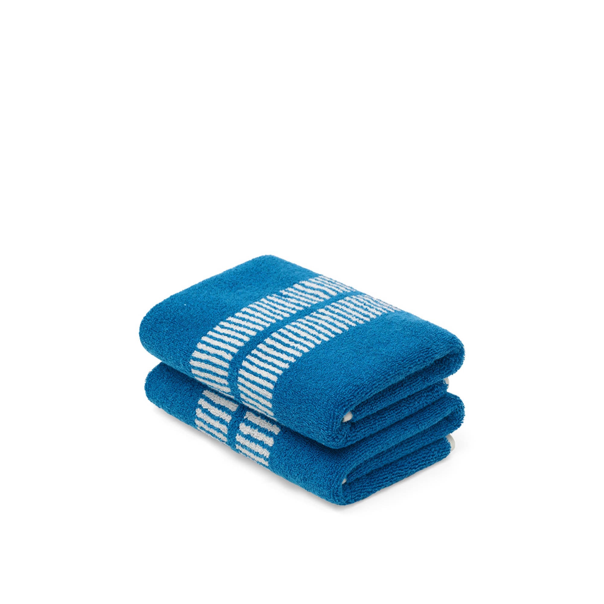 Cobalt/Ivory Dual Dash Hand Towel — view 2