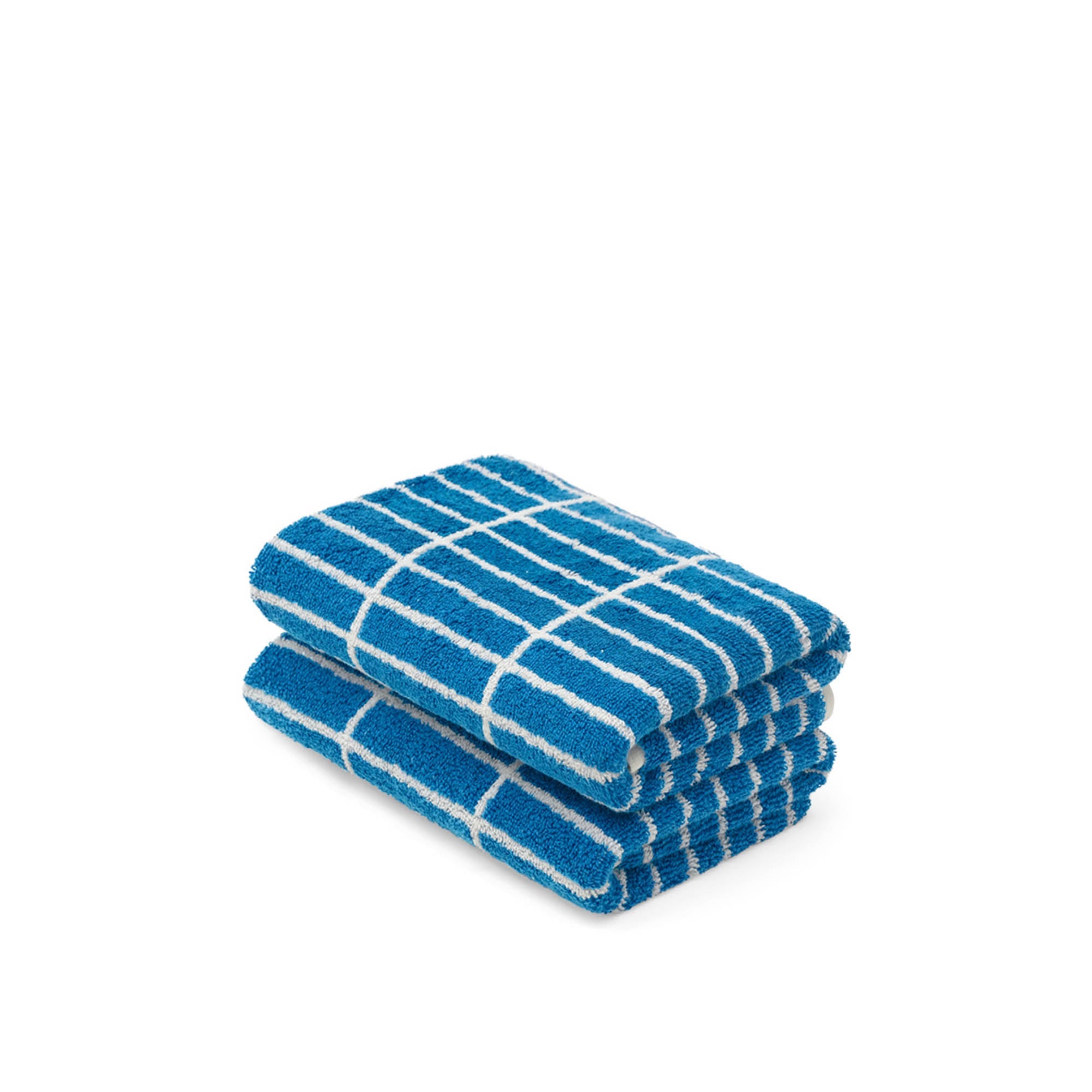 Cobalt/Ivory Tile Hand Towel — view 2