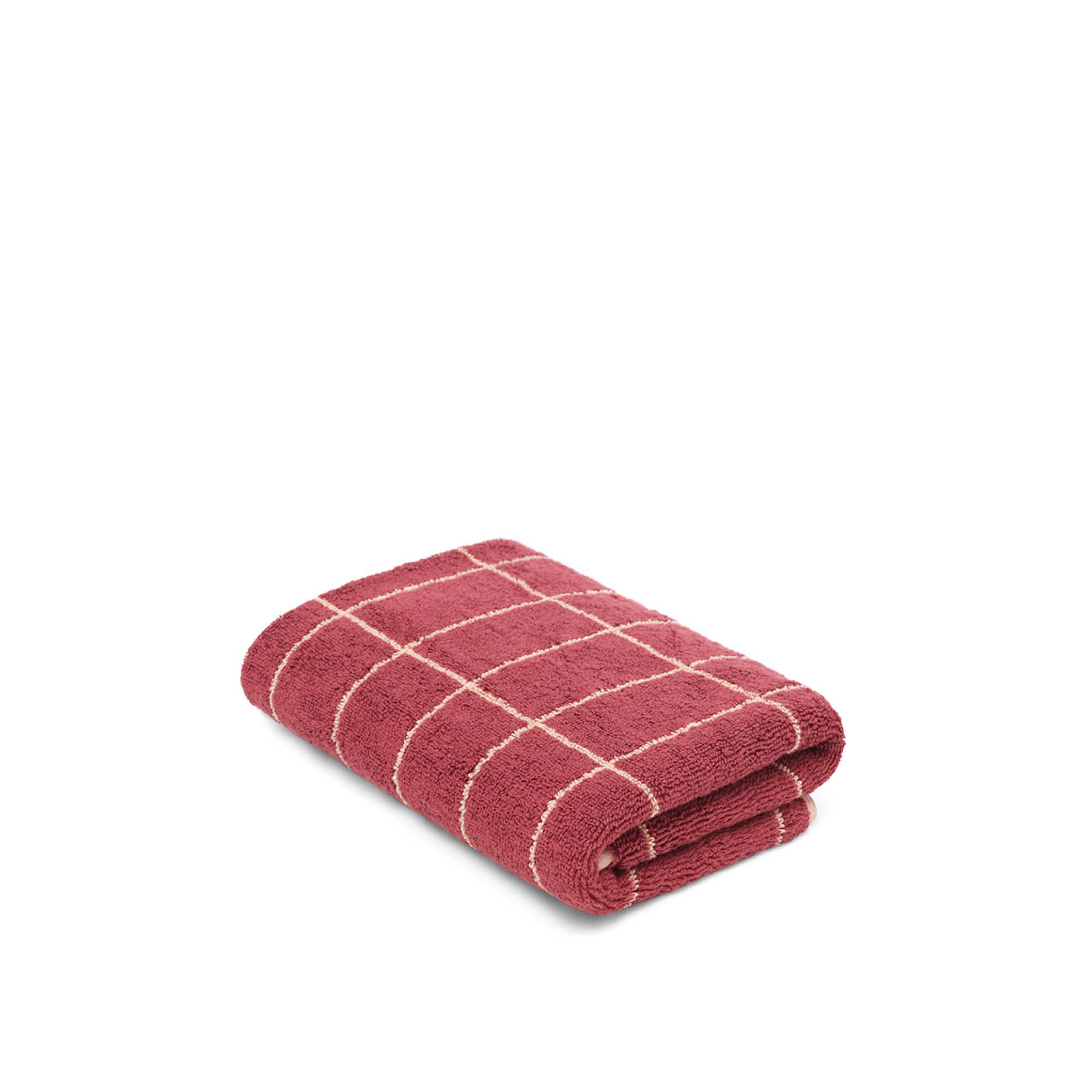 Hand Towel - Ruby/Almond Blush - Tile