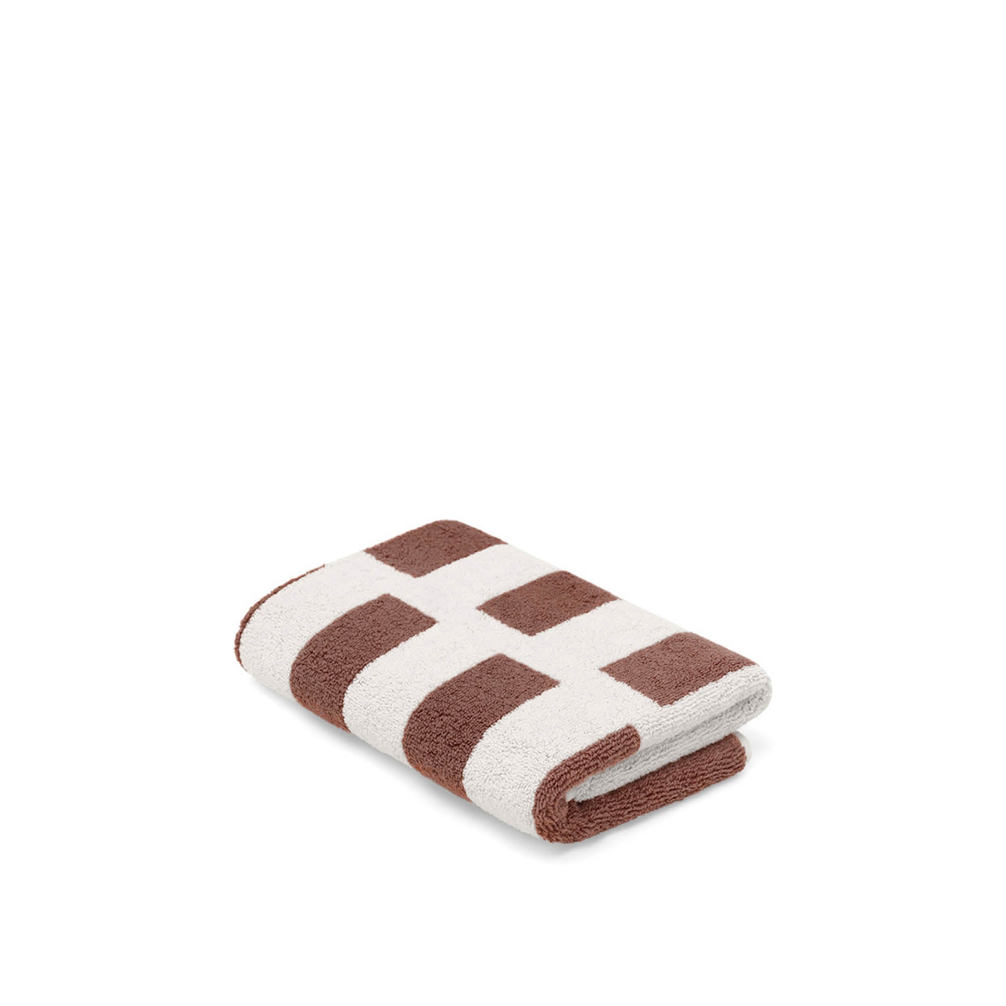 Hand Towel - Coffee/Ivory - Stack