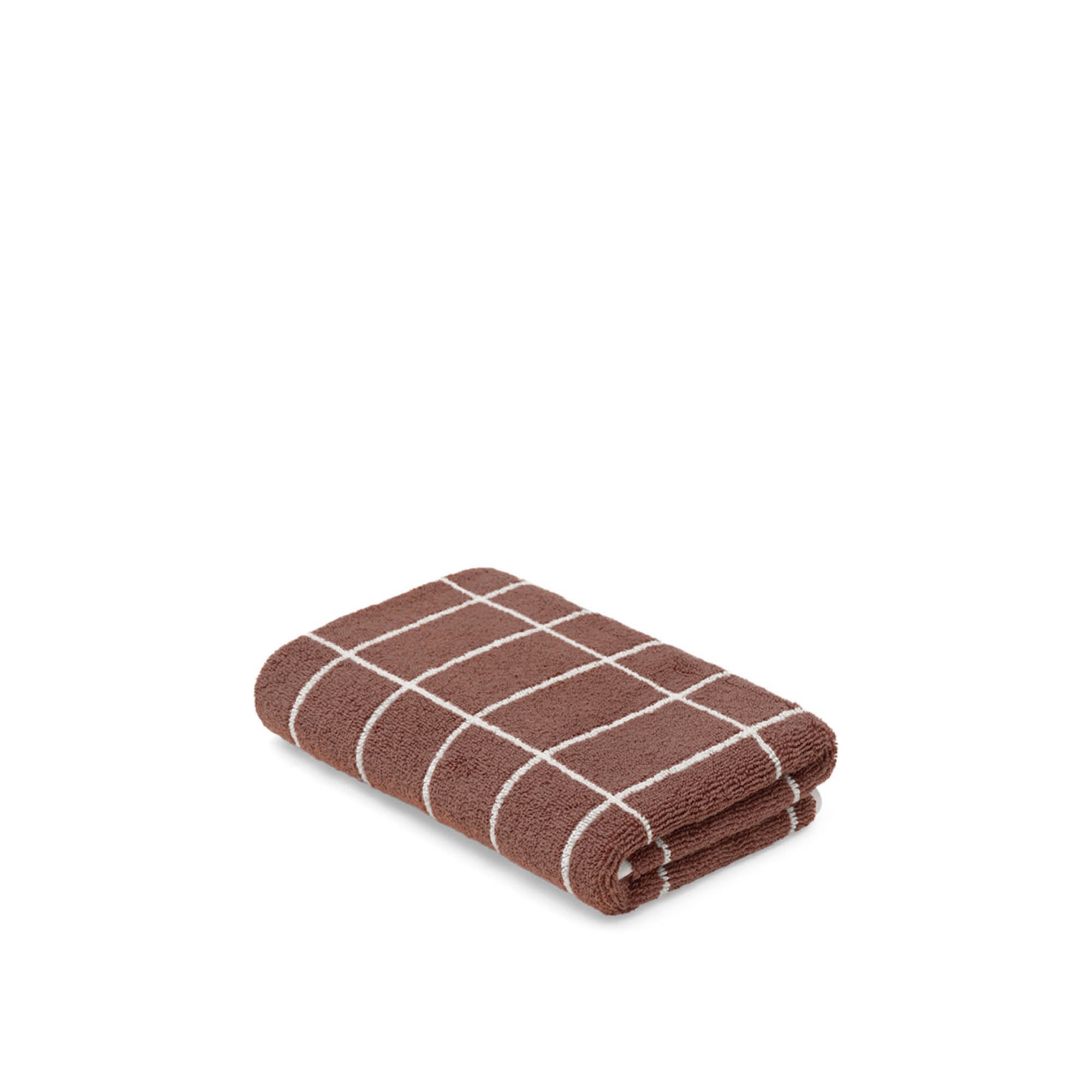 Hand Towel - Coffee/Ivory - Tile