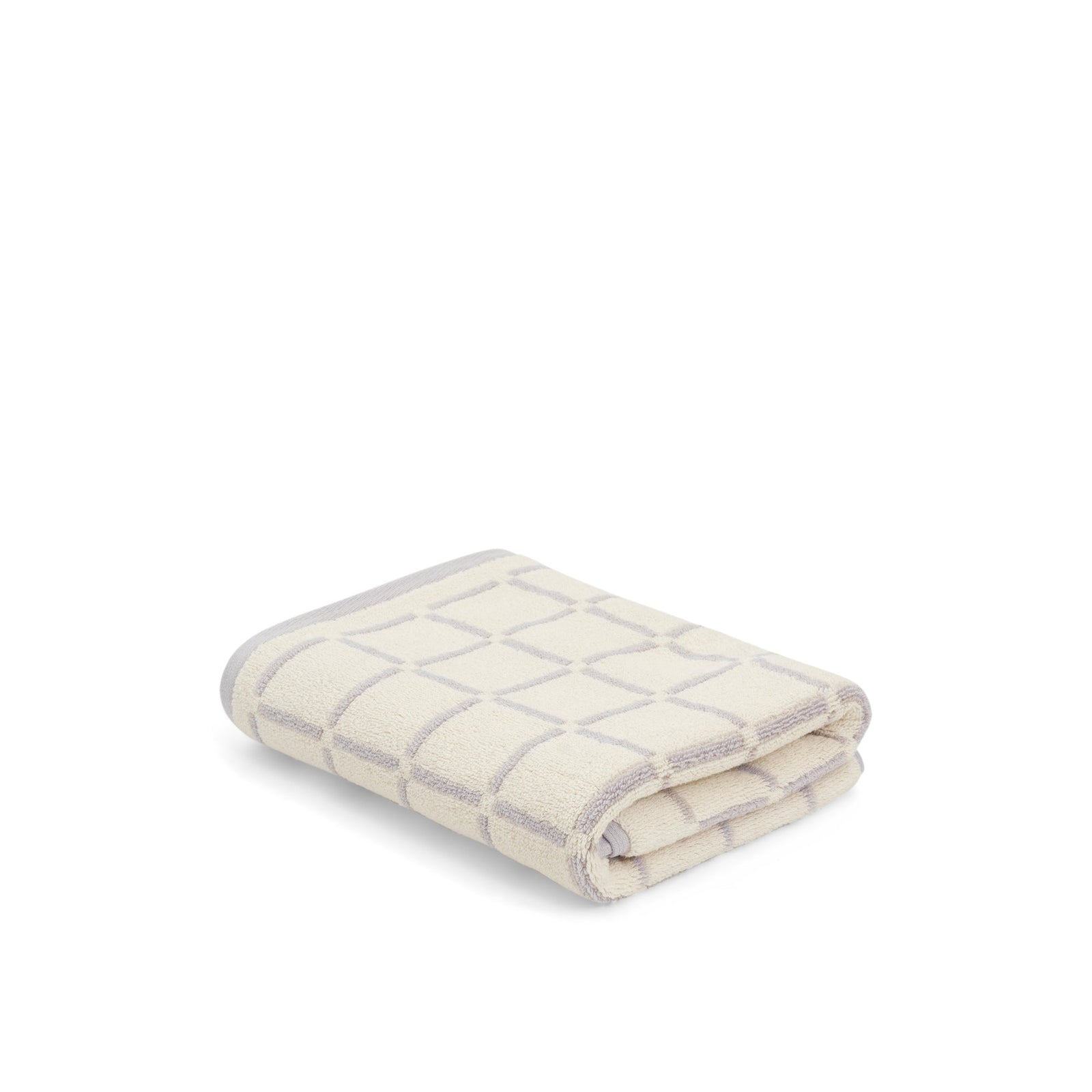 LOOP HOME bath mat - butter/stone - grid