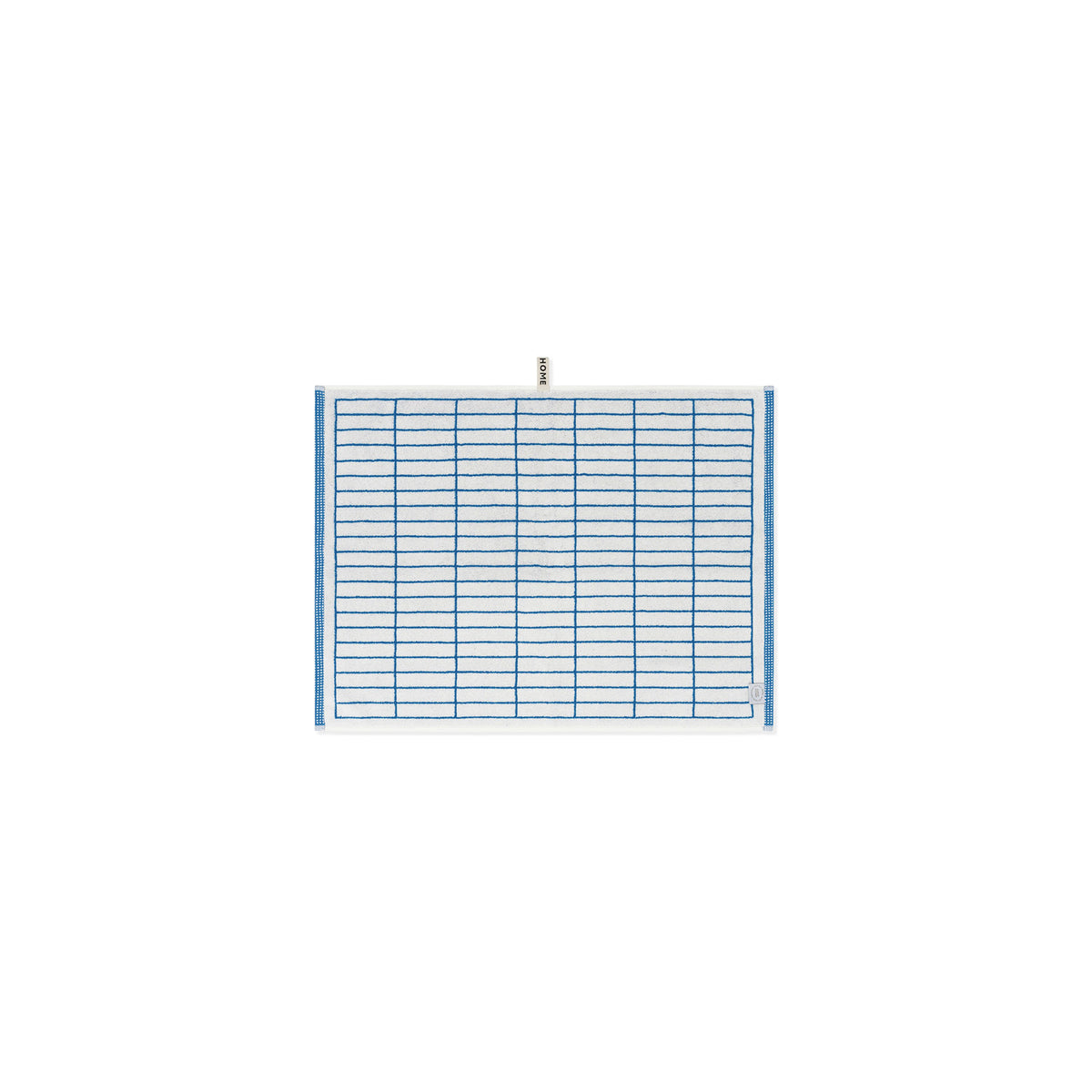 LOOP HOME bath mat - cobalt/ivory - tile — view 3