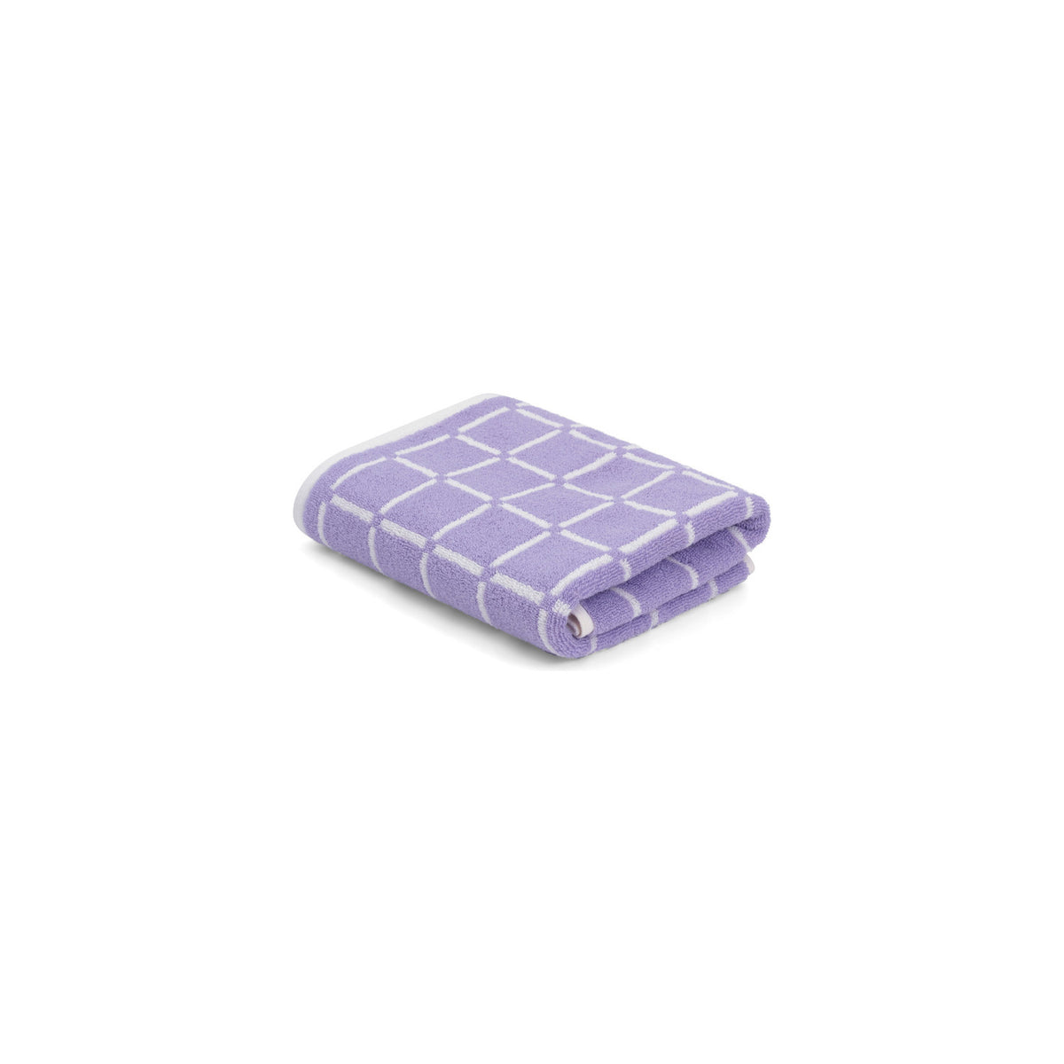 LOOP HOME bath mat - lilac/ivory - grid