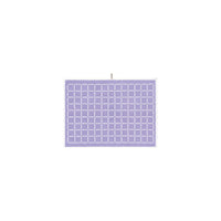 LOOP HOME bath mat - lilac/ivory - grid — view 2
