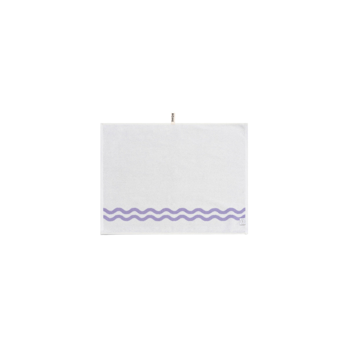 LOOP HOME lilac/ivory - wave bundles — bath mat back