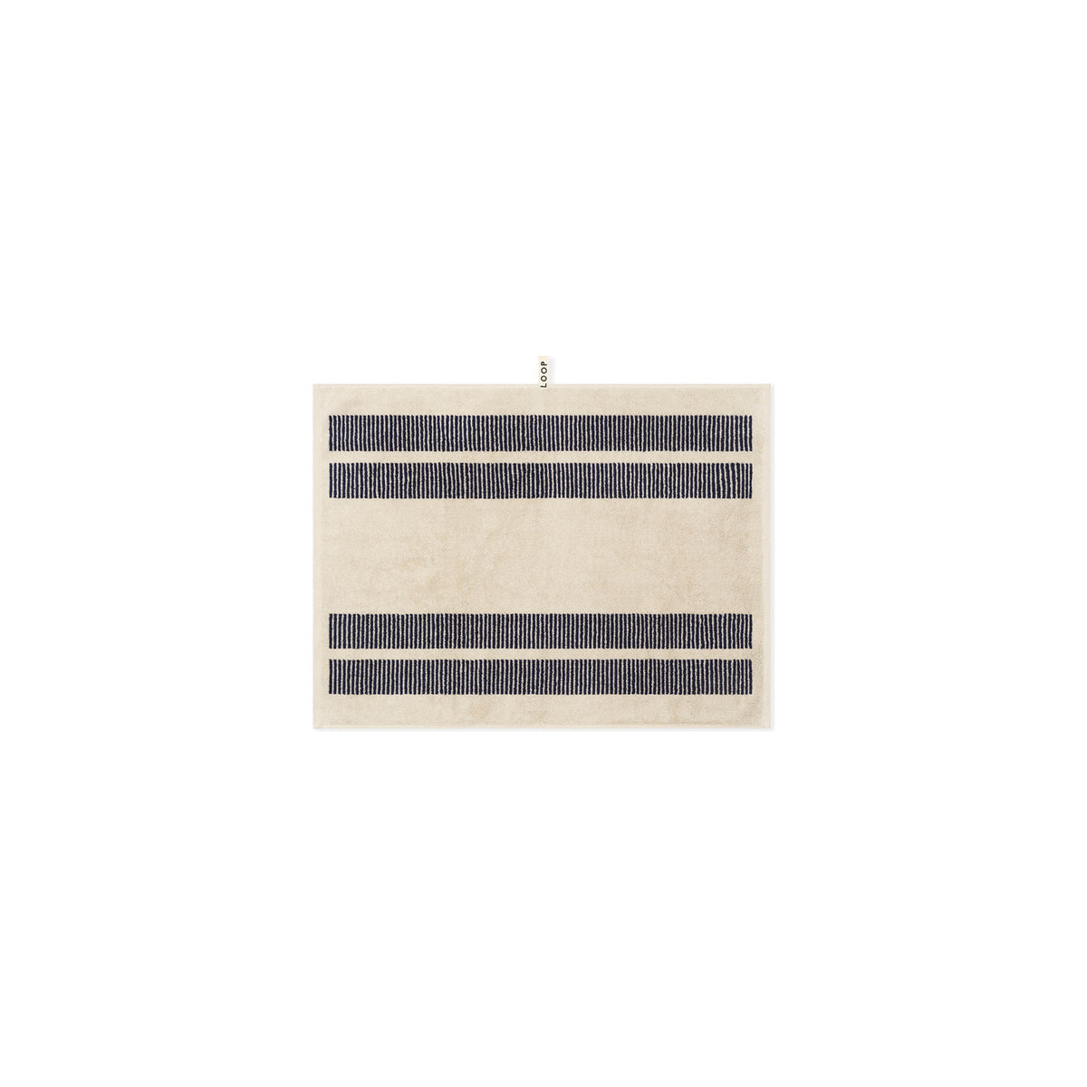 LOOP HOME bath mat - midnight/sand - dual dash — view 2