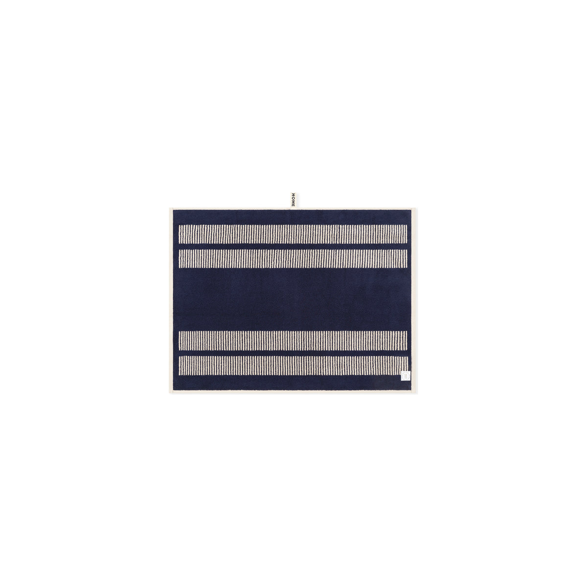 LOOP HOME bath mat - midnight/sand - dual dash — view 3