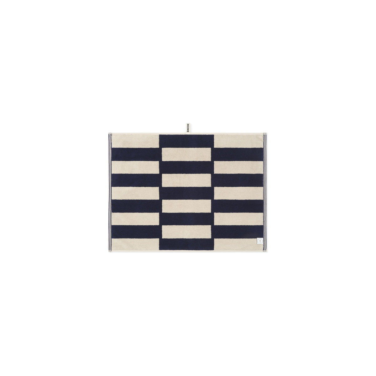 LOOP HOME bath mat - midnight/sand - stack — view 3