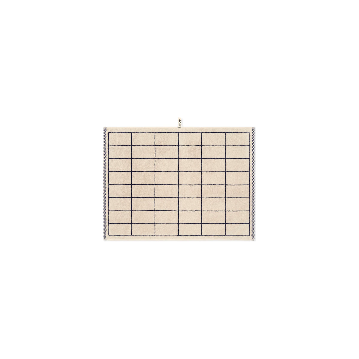 LOOP HOME midnight/sand - tile bundles — bath mat front