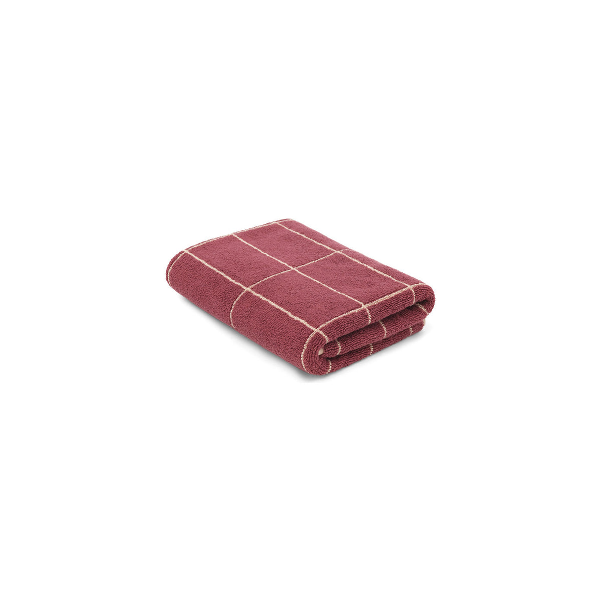 LOOP HOME bath mat - ruby/almond blush - tile
