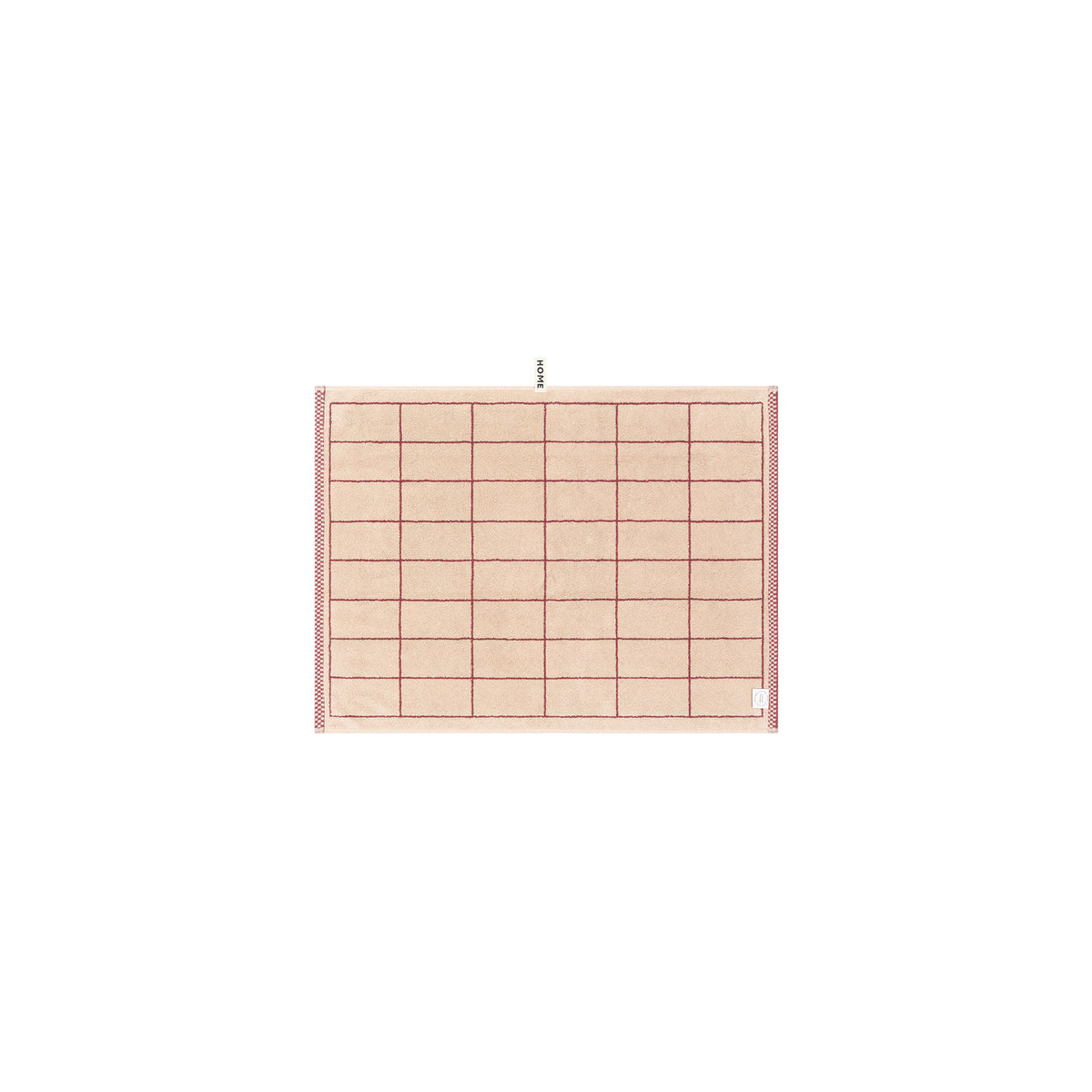 LOOP HOME bath mat - ruby/almond blush - tile — view 3