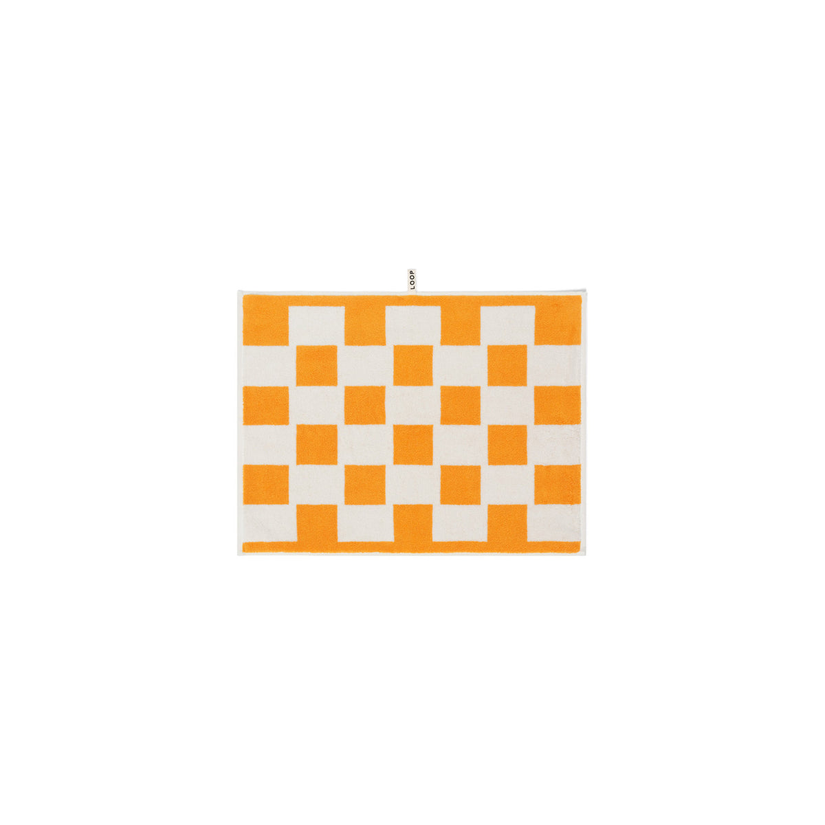 LOOP HOME bath mat - saffron/ivory - brick — view 2