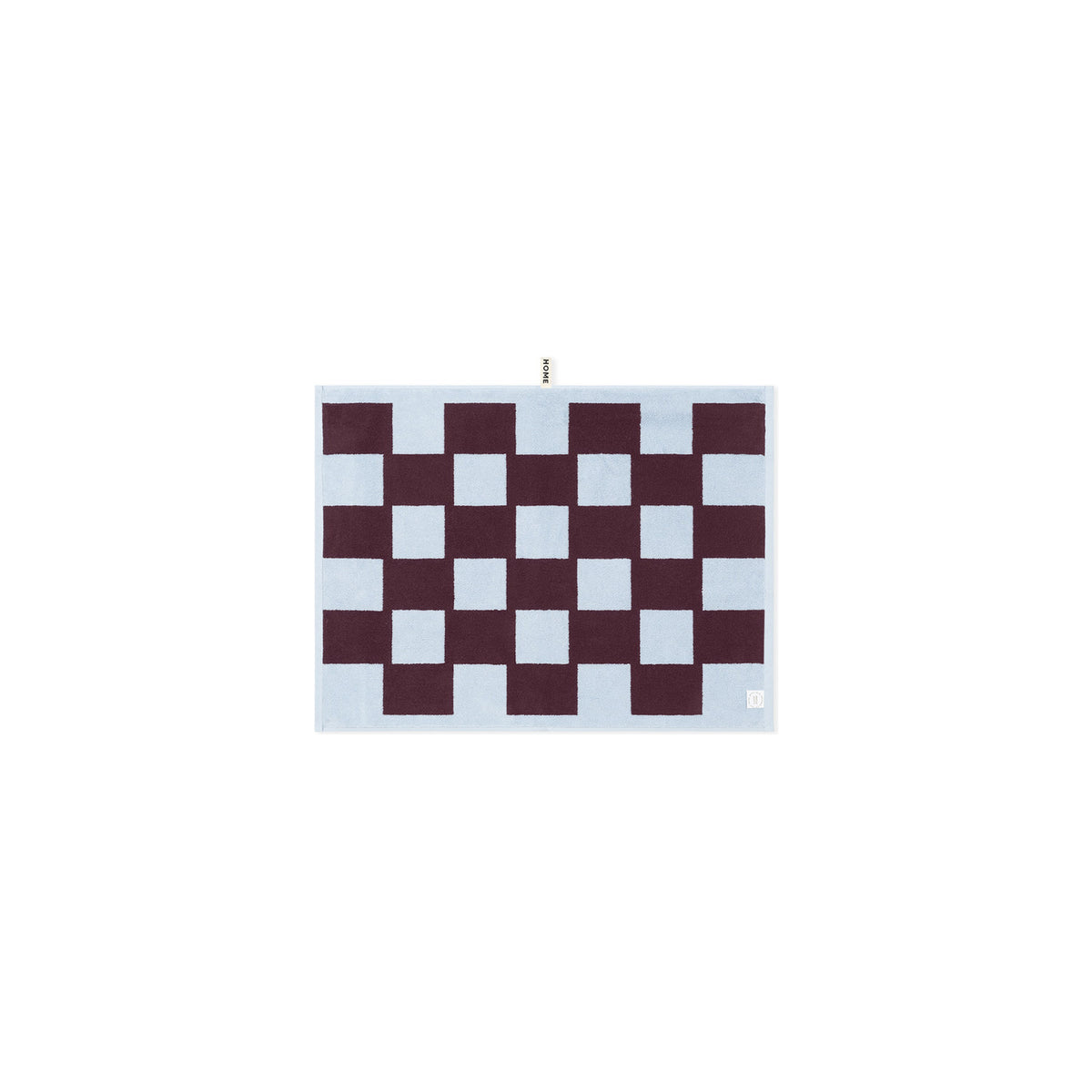 LOOP HOME sky/carmine - brick bundles — bath mat back