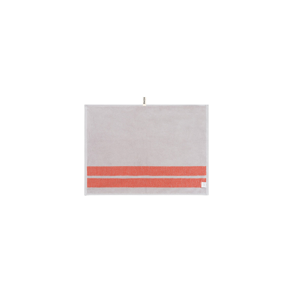 LOOP HOME bath mat - terracotta/stone - dual dash — view 3