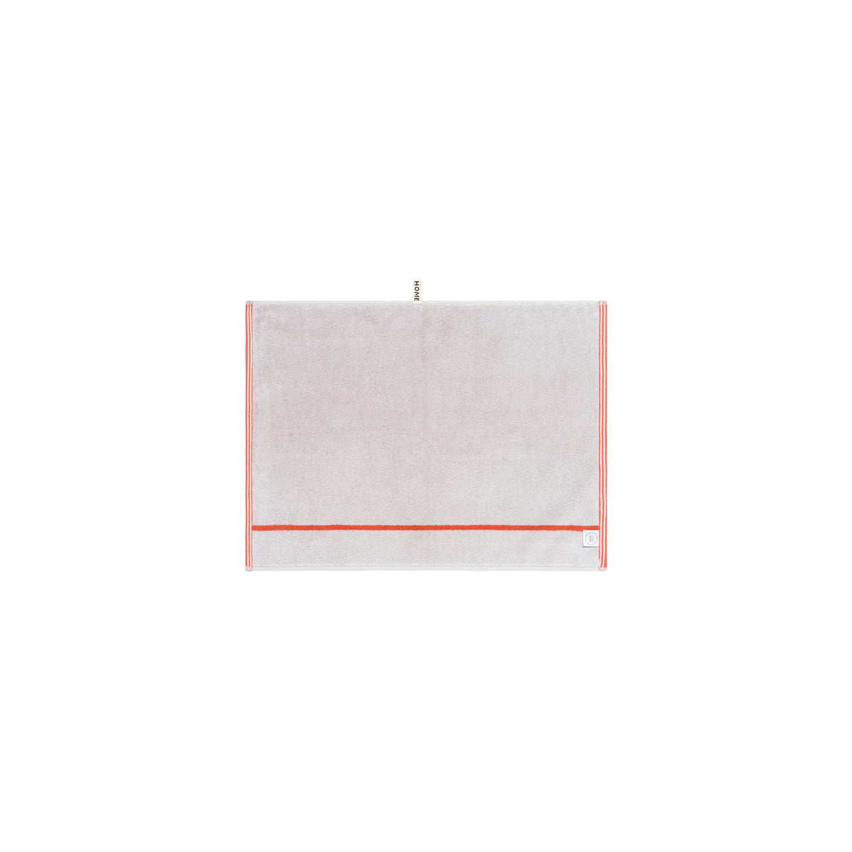 LOOP HOME terracotta/stone - pinstripe bundles — bath mat back