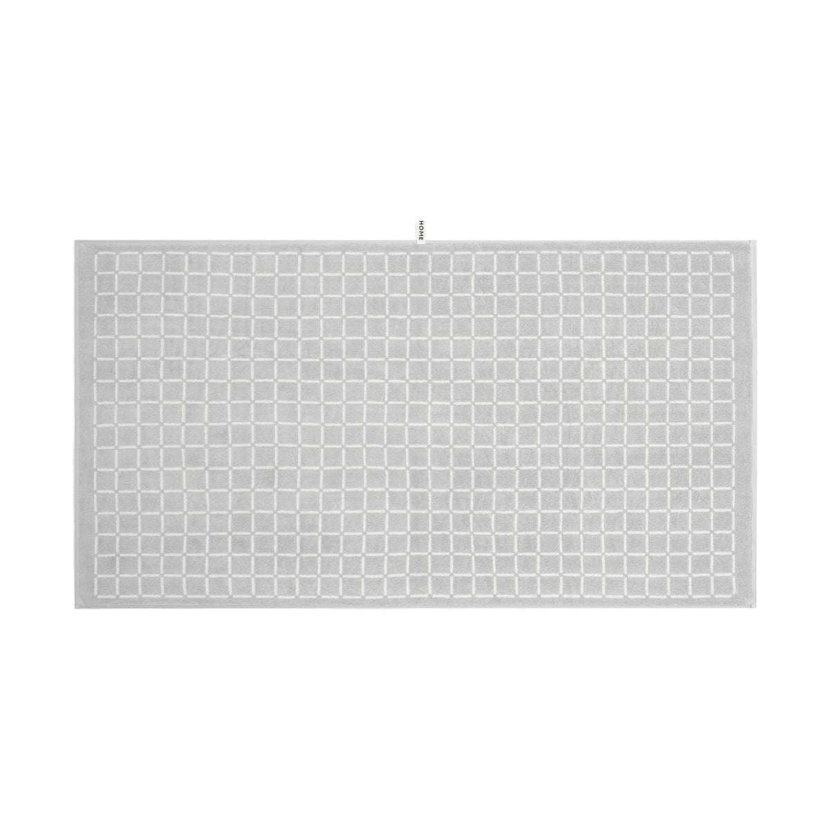 LOOP HOME bath sheet - butter/stone - grid — view 3