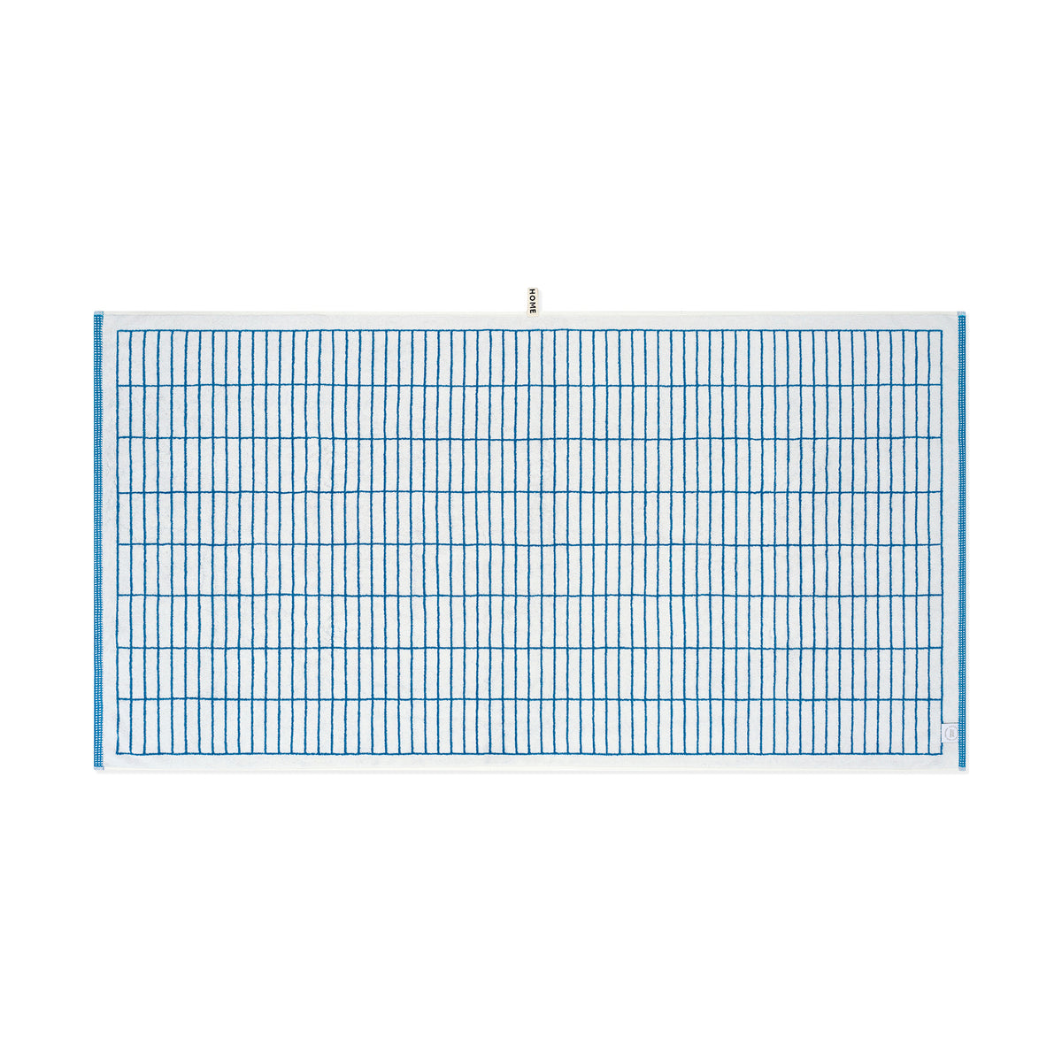 LOOP HOME bath sheet - cobalt/ivory - tile — view 3