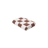 LOOP HOME bath sheet - coffee/ivory - brick