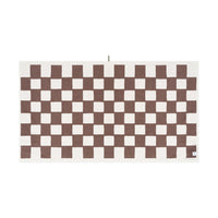 LOOP HOME bath sheet - coffee/ivory - brick — view 3