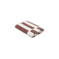 LOOP HOME bath sheet - coffee/ivory - stack