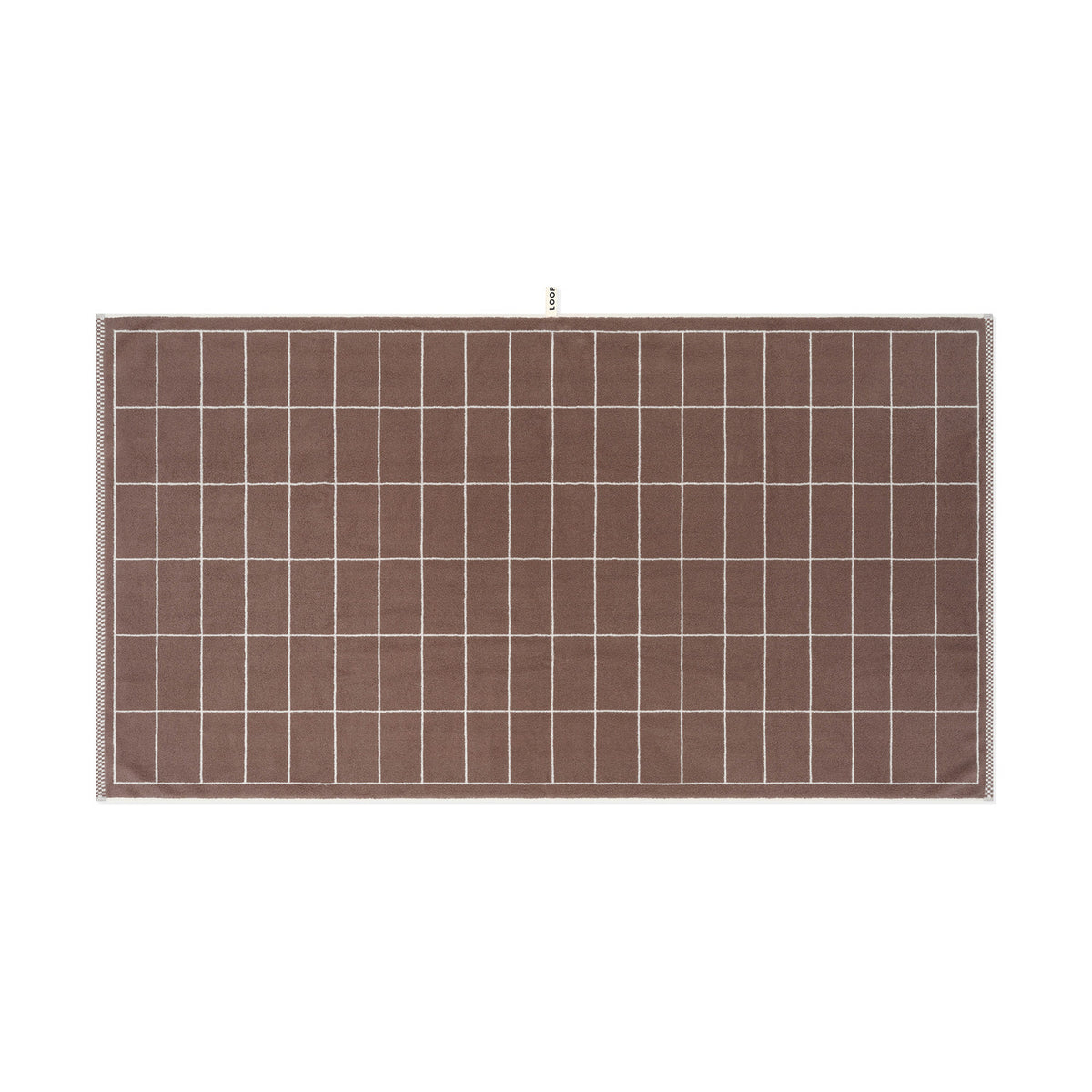 LOOP HOME bath sheet - coffee/ivory - tile — view 2