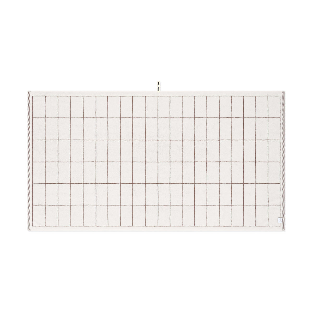 LOOP HOME bath sheet - coffee/ivory - tile — view 3
