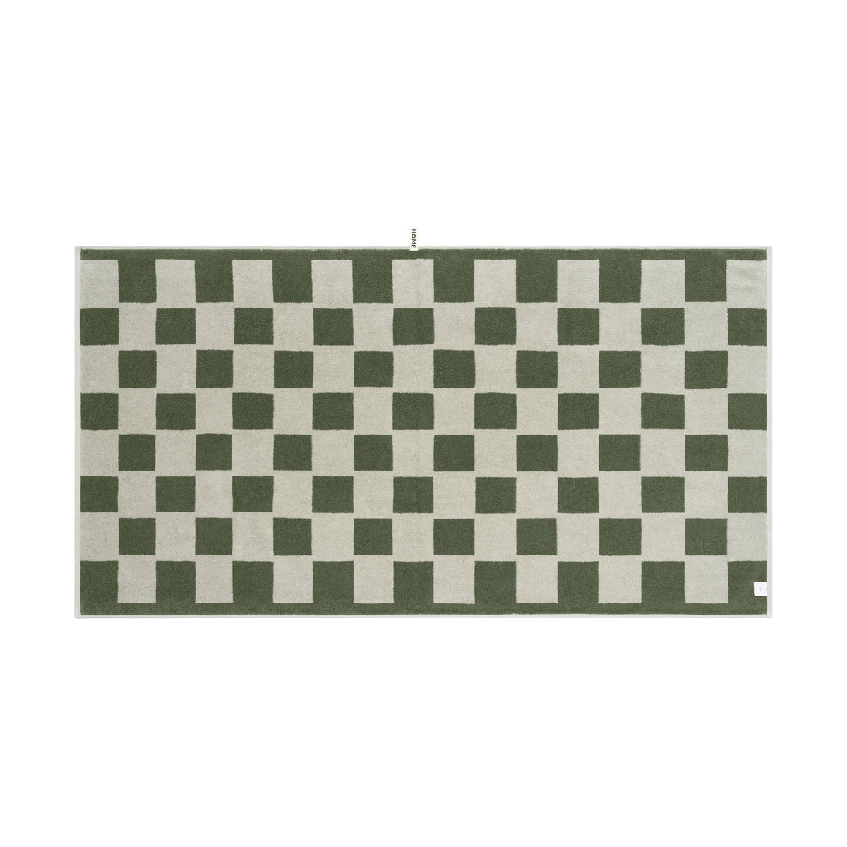 LOOP HOME bath sheet - forest/sage - brick — view 3