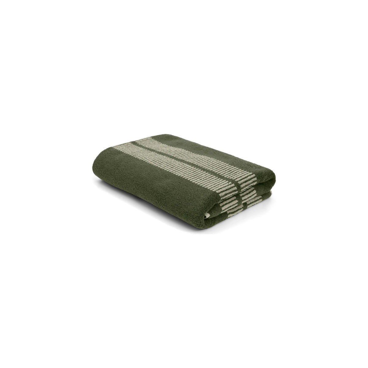 LOOP HOME bath sheet - forest/sage - dual dash
